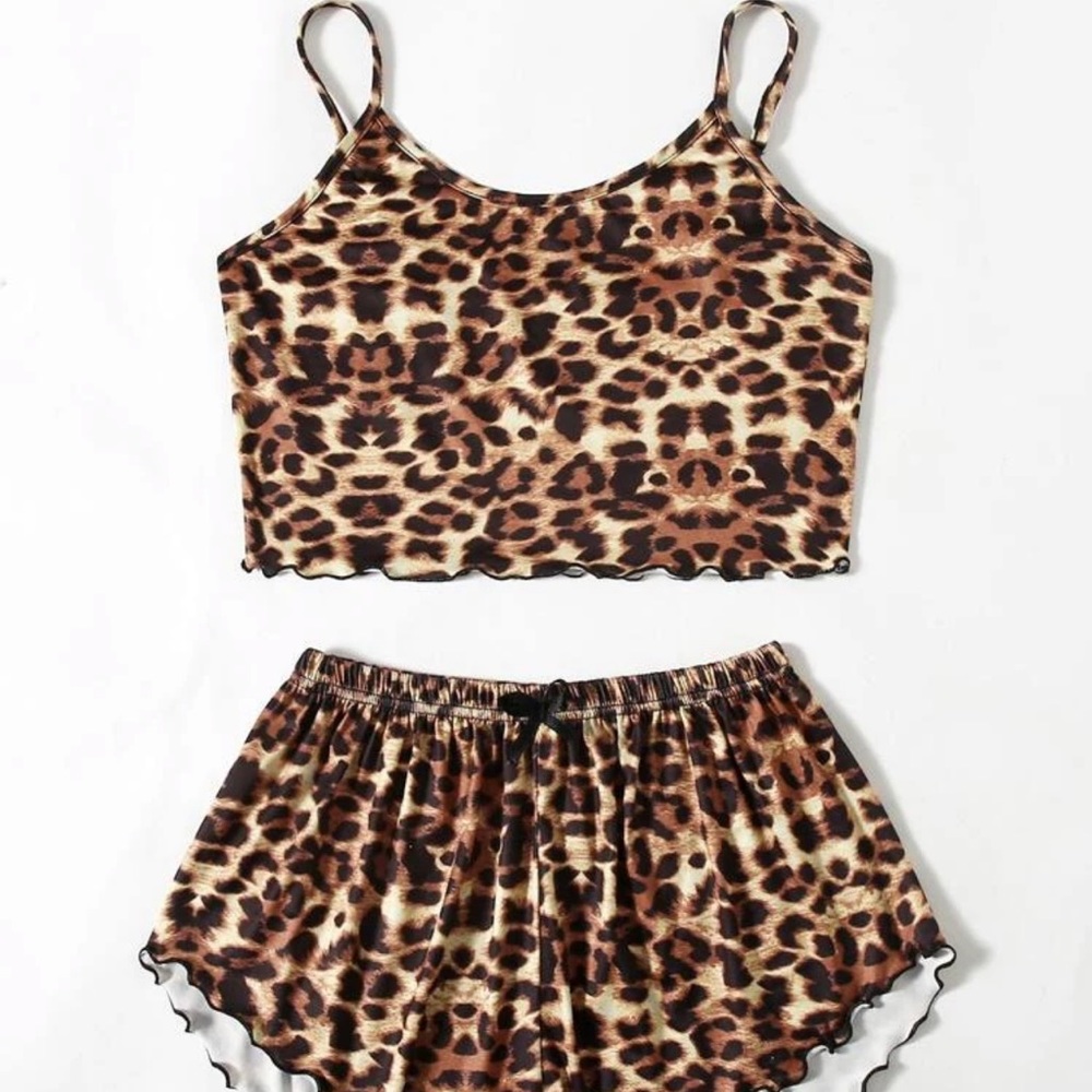 Leopard Print PJ Set